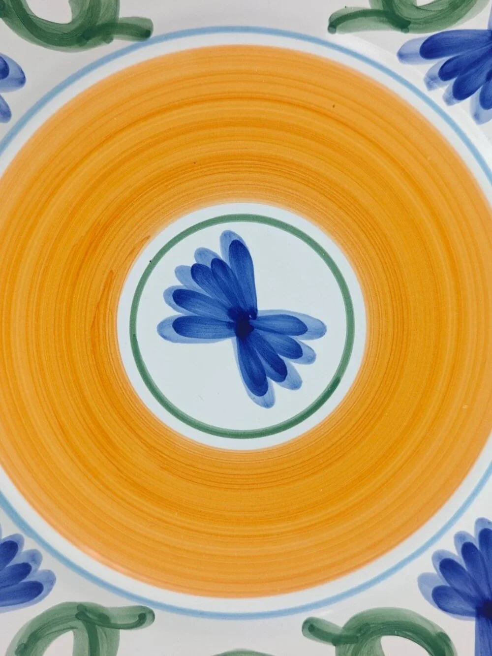 Williams-Sonoma Sunshine Ceramic Dinner Plates Set Of 4 Floral Design Italy